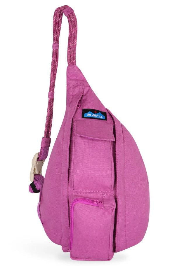 kavu tobacco rope bag - Sling Pack for Hiking, Camping, and Commuting and messenger bag Mini Rope Bag Plum Blossom