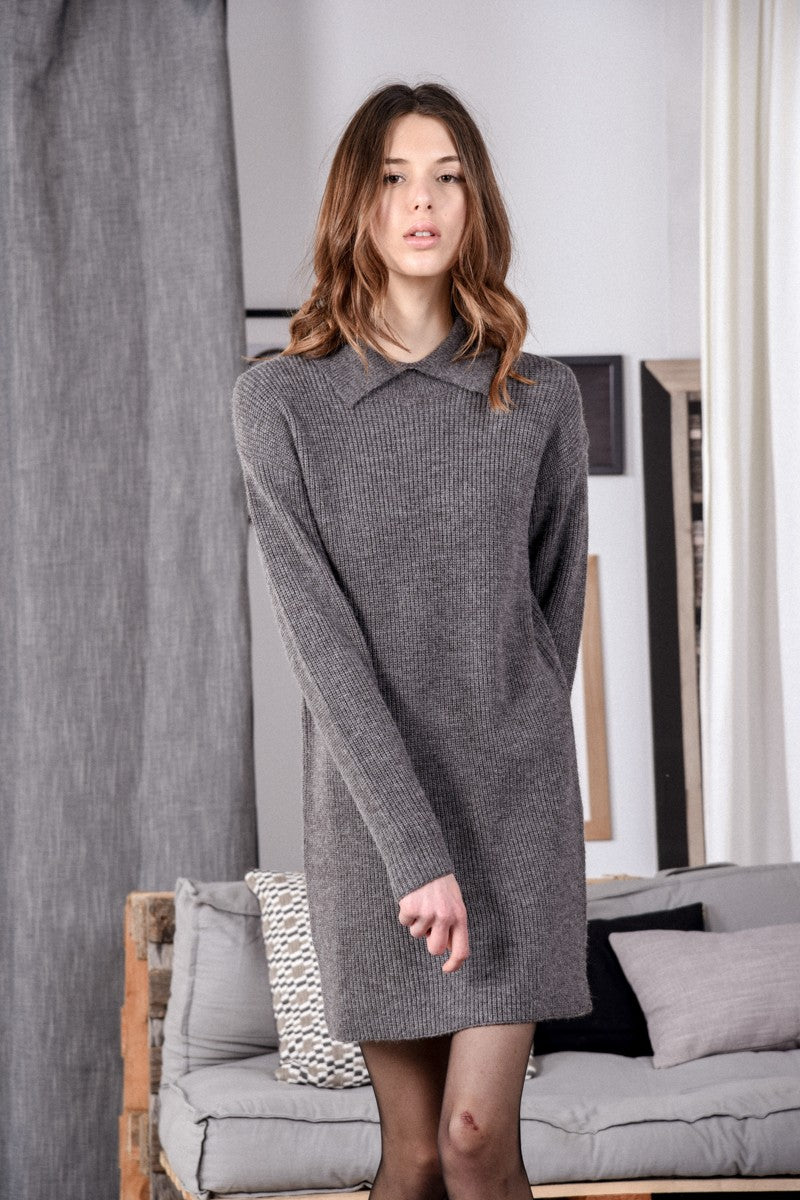 Molly Bracken Long Sleeve Sweater Minidress in Dark Grey at Nordstrom, Size Small Molly Bracken Long Sleeve Sweater Minidress in Dark Grey at Nordstrom, Size Small