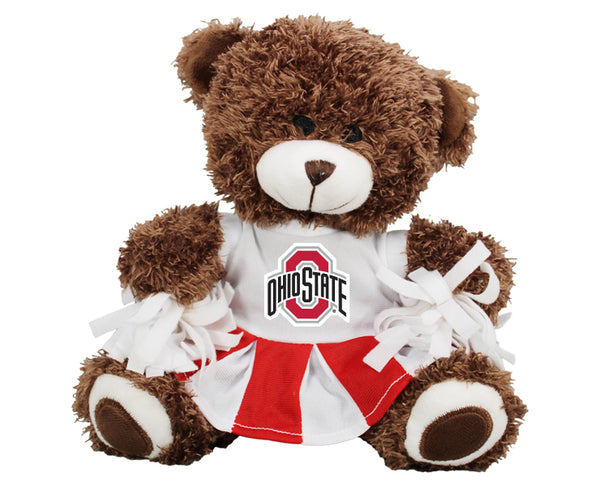 Ohio State Plush Bear Cheerleader wth Dress