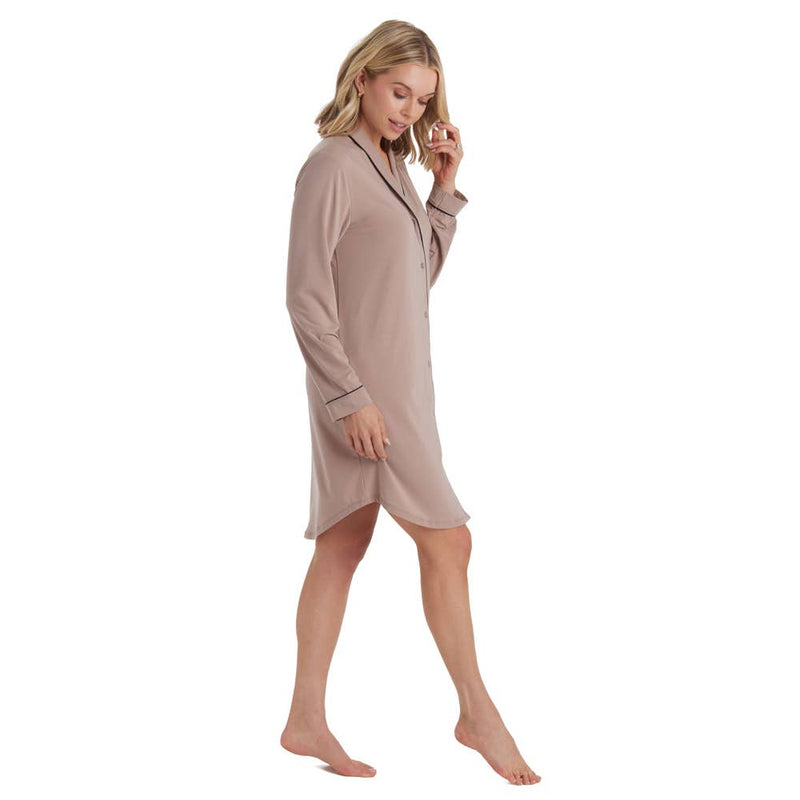 Tatum Shawl Collar Sleepshirt