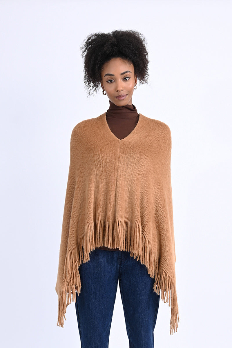 Ladies Knitted Poncho