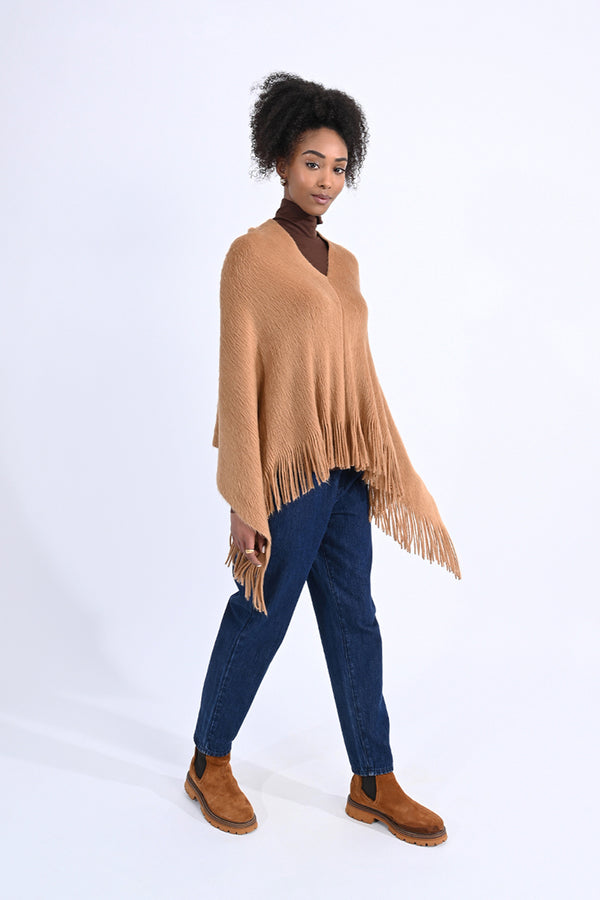 Ladies Knitted Poncho