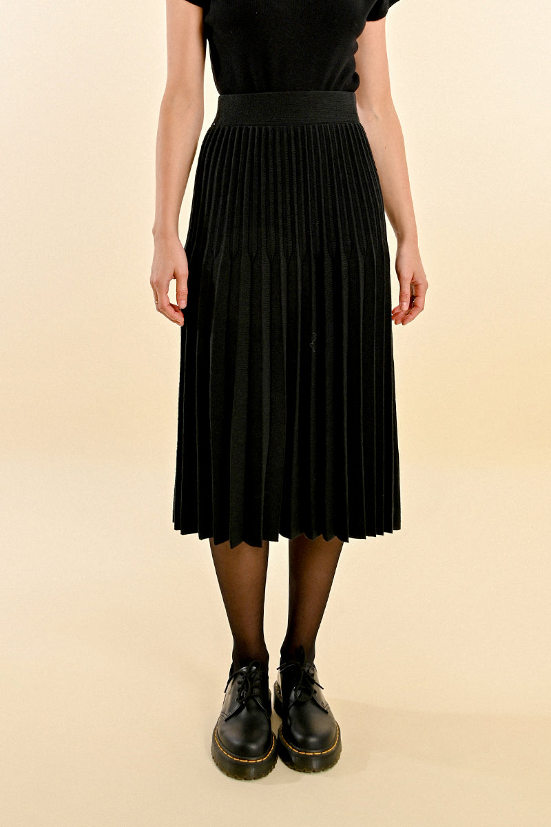 Pleated Midi Skirt