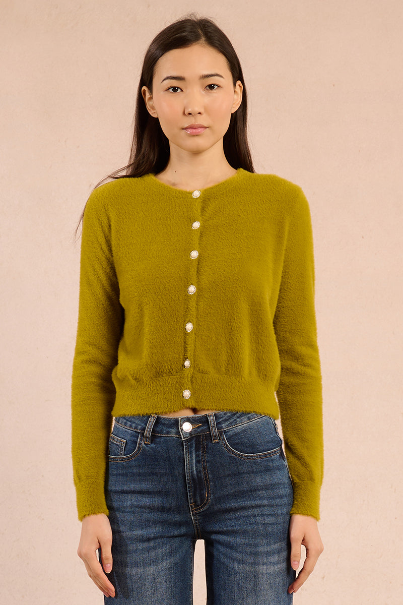 Ladies Button Front Cardigan