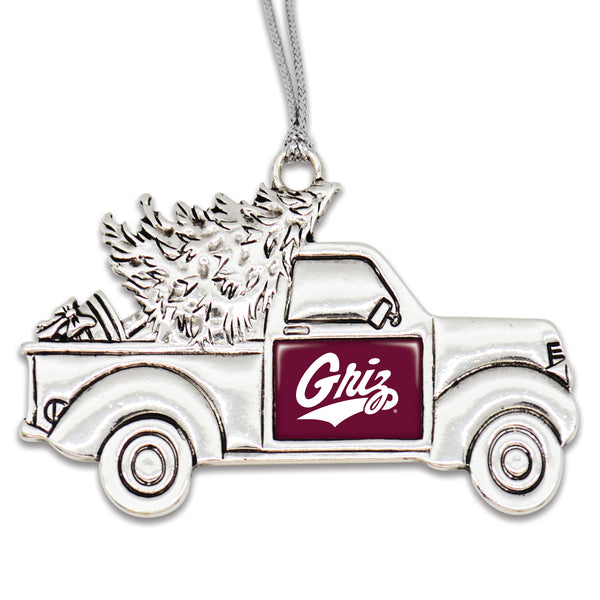 Montana Grizzlies Vintage Truck Ornament