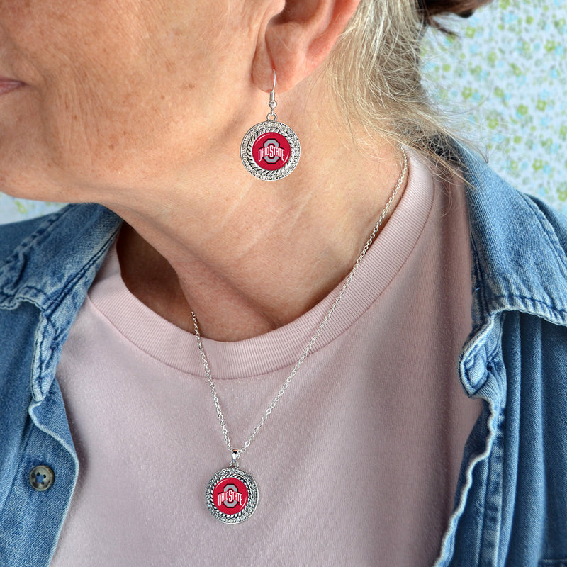 Ohio State Buckeyes Earrings- Allie