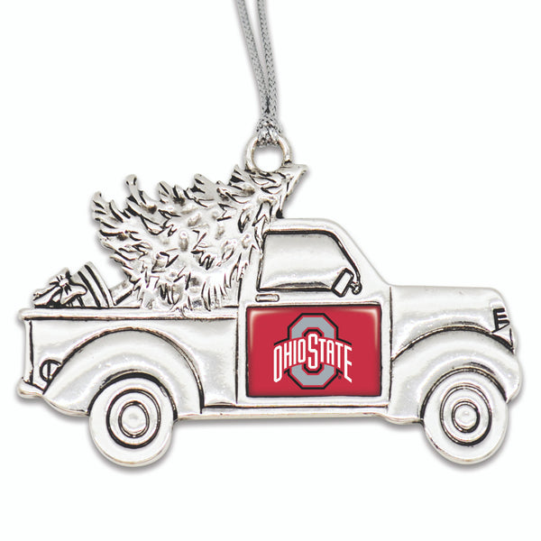 Ohio State Buckeyes Vintage Truck Ornament