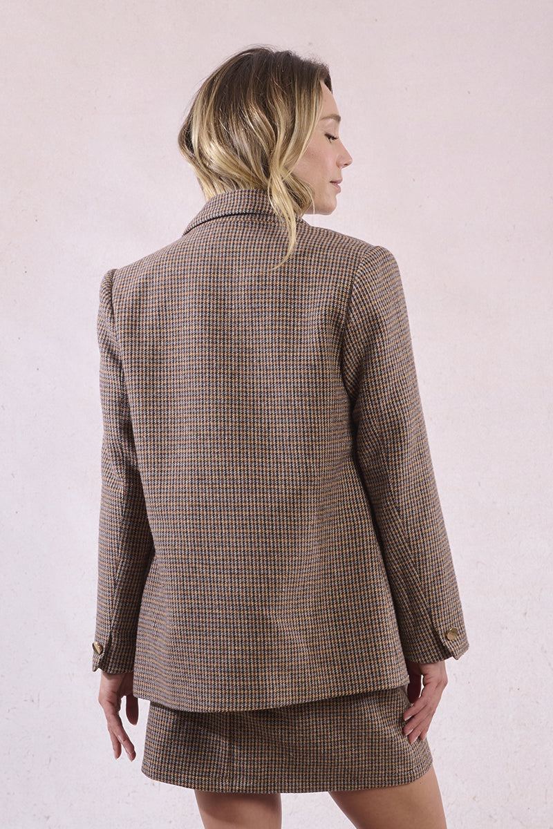 Ladies Houndstooth Blazer