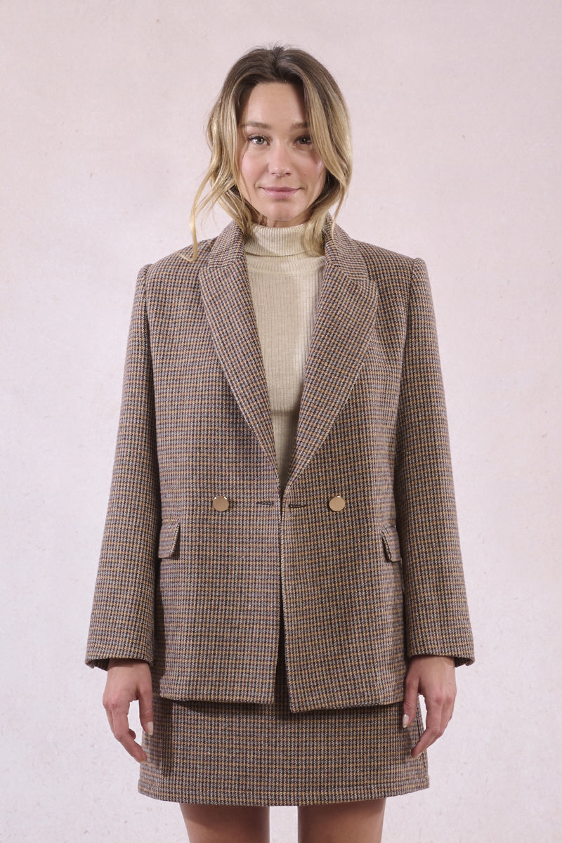 Ladies Houndstooth Blazer