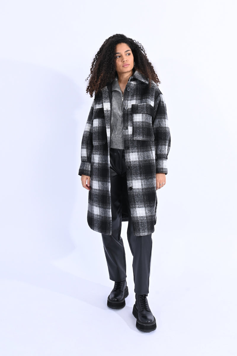 Mid-Length Woven Coat