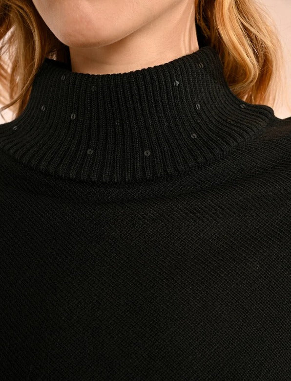 Triangle Turtleneck Poncho