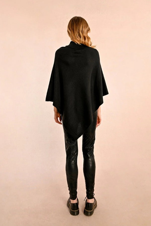 Triangle Turtleneck Poncho