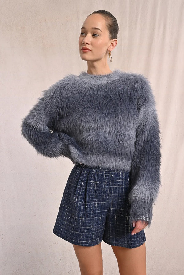 Women's Brushed Knitted Sweater