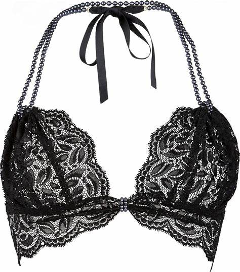 Ebony Bego's Lace and Pearl Bra