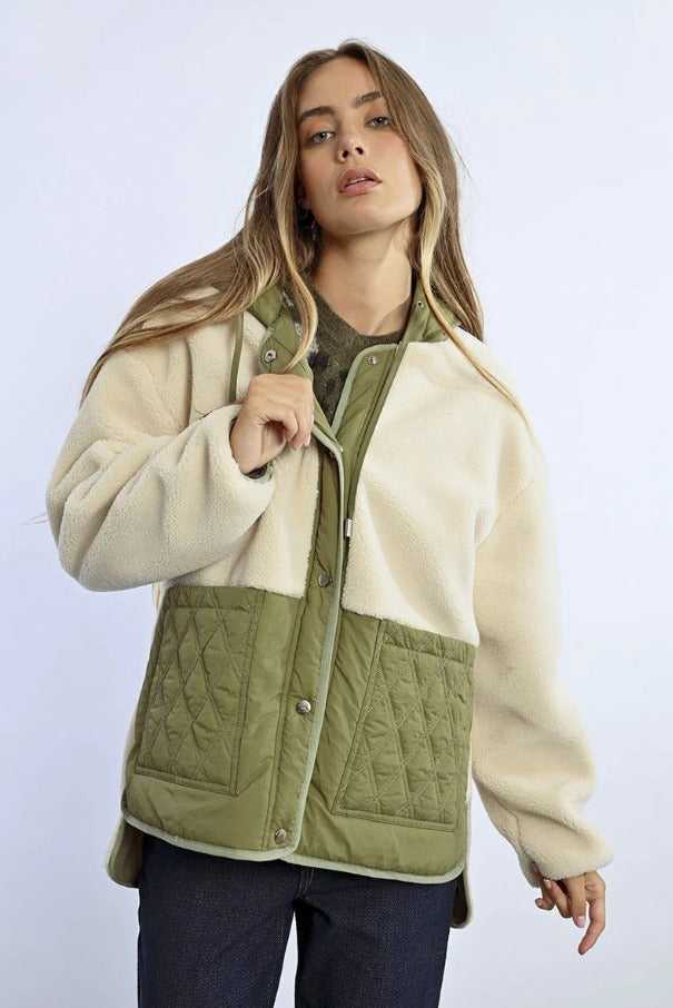 Faux Sheep Hooded Jacket