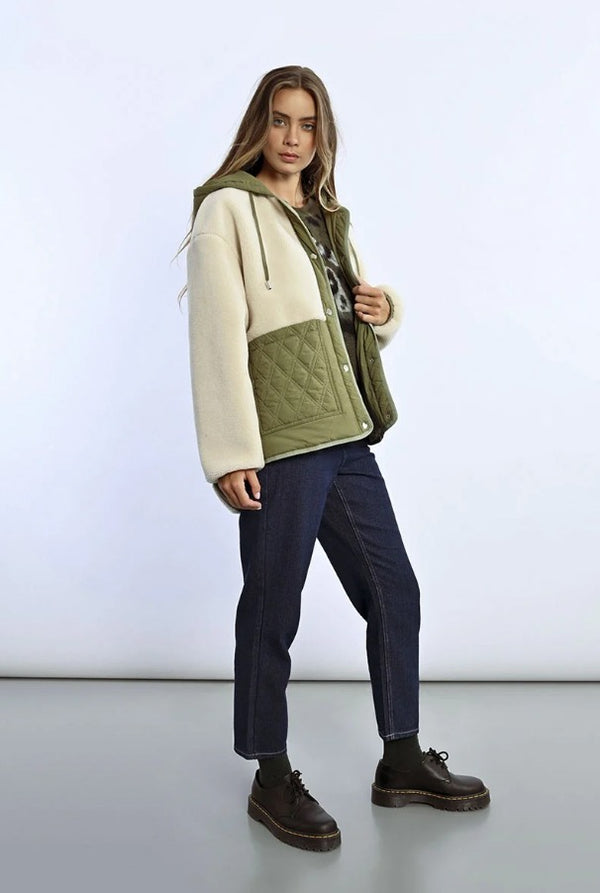 Faux Sheep Hooded Jacket