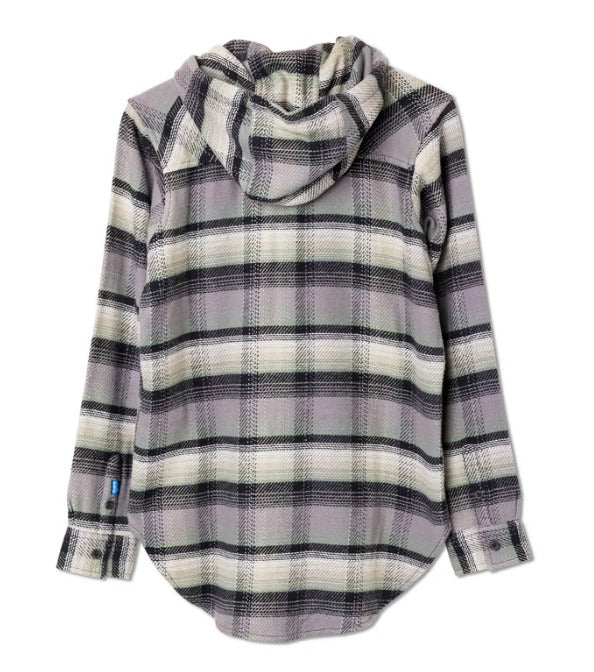 Jess Flannel Button Down Hoodie