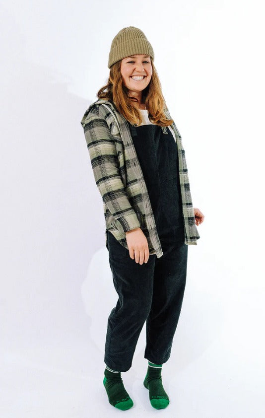 Jess Flannel Button Down Hoodie