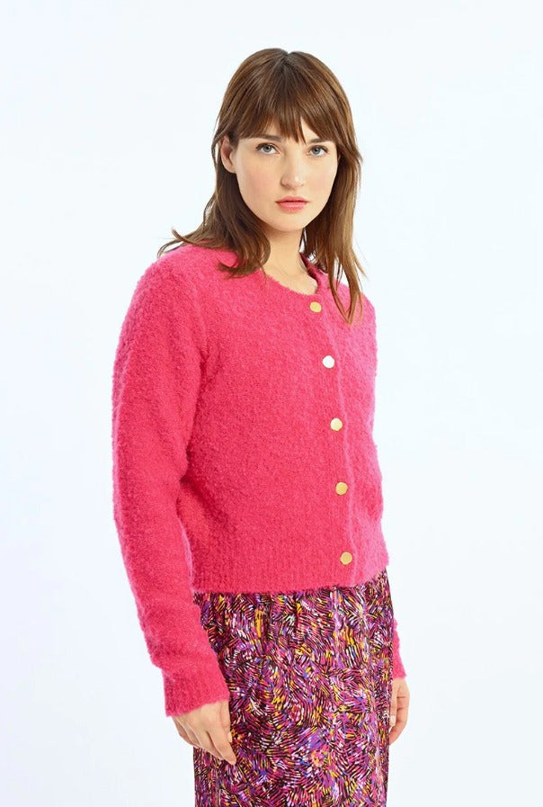 Boucle Knit Cardigan