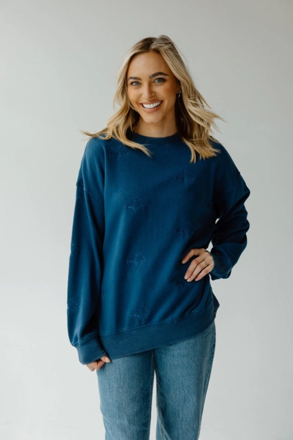 Montana State Ritter Repeat Lantern Sleeve Crew