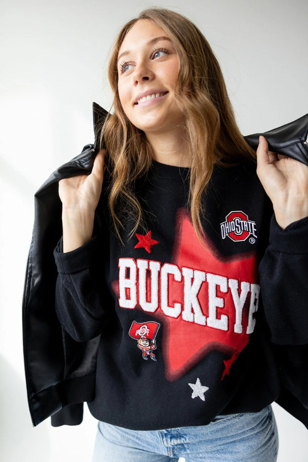 Ohio State Aura Multimedia Crew Sweatshirt