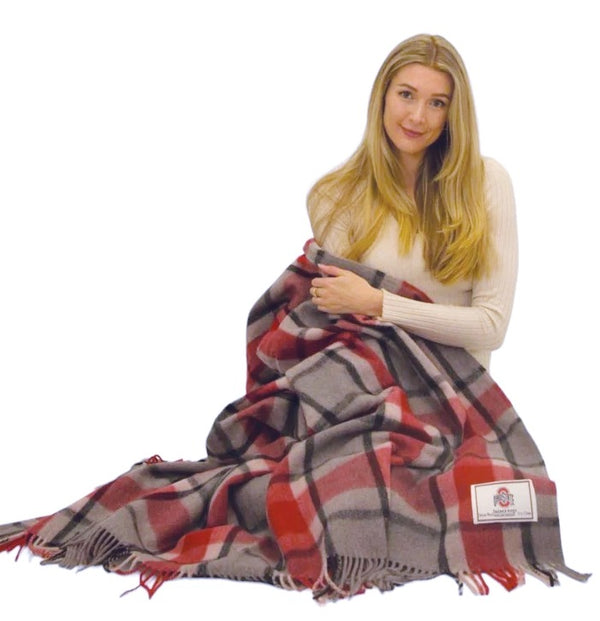Ohio State Deluxe Wool Blanket