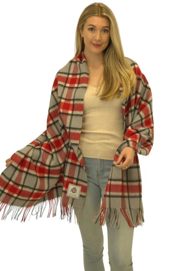 Ohio State Lambswool Shawl