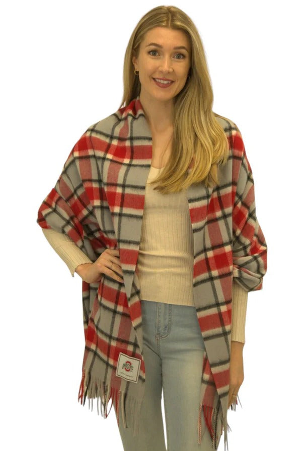 Ohio State Lambswool Shawl