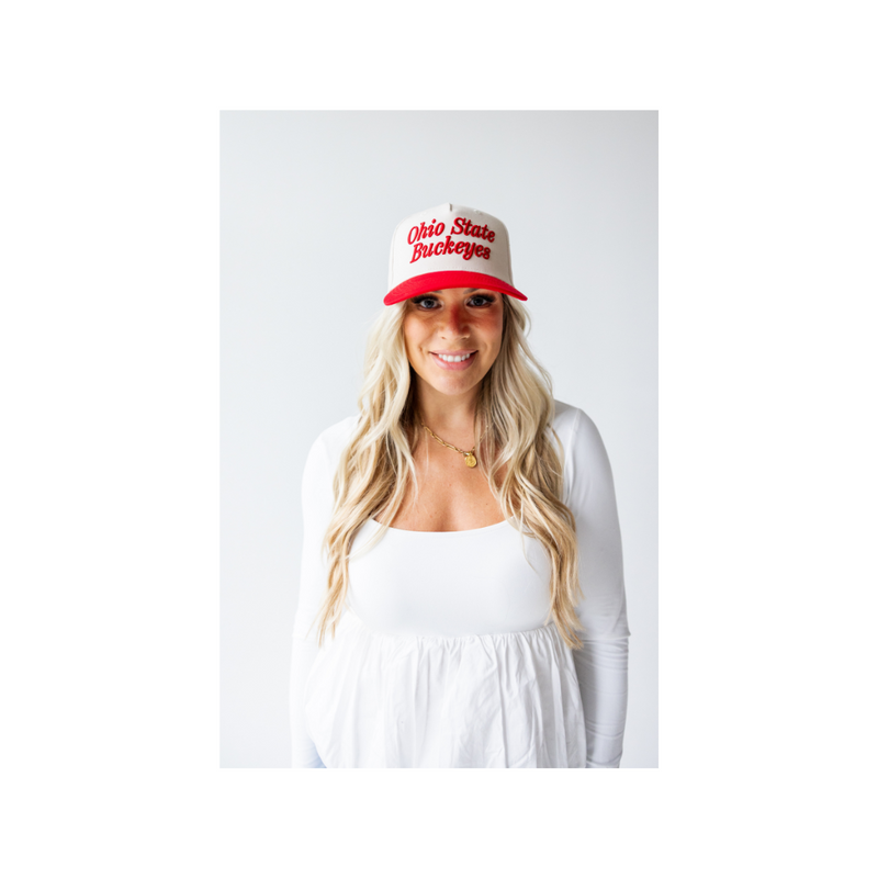 State Script Hats Ohio State Script 3D Trucker Hat – Steamboat Dry Goods