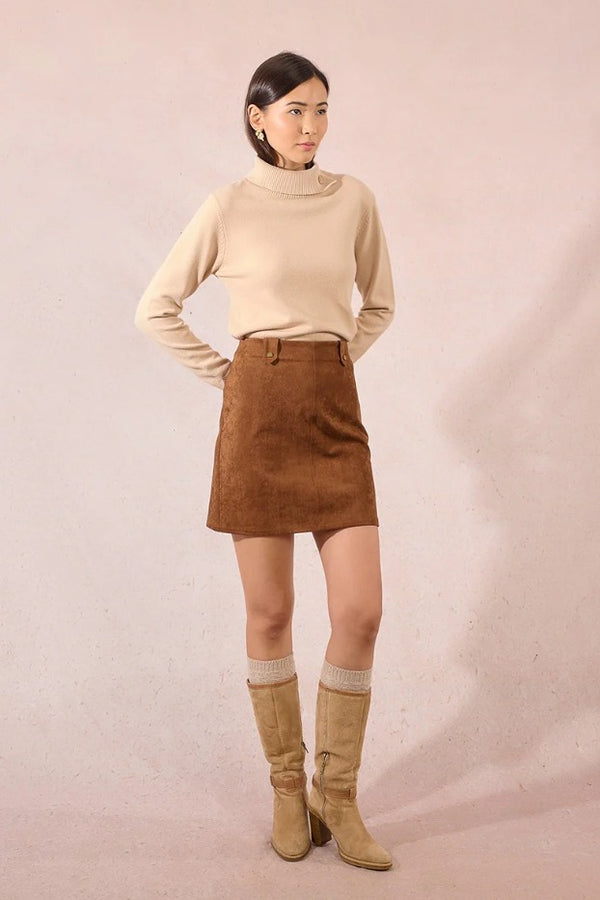 Women's Suede Mini Skirt