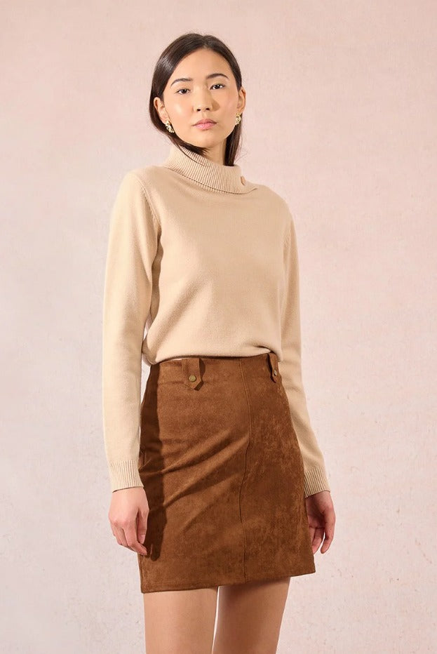 Women's Suede Mini Skirt