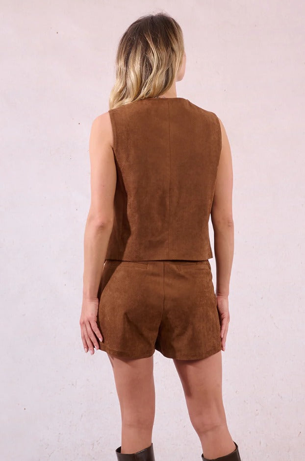 Women's Suede Vest