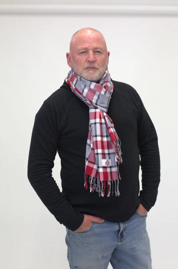 Ohio State Viscose Scarf