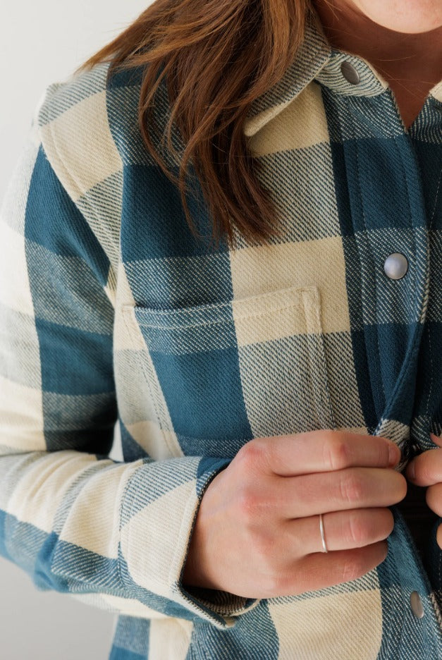 Women's Wren Button Down Flannel Shacket