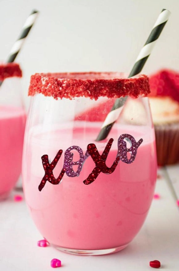 Xoxo Stemless Wine Glass