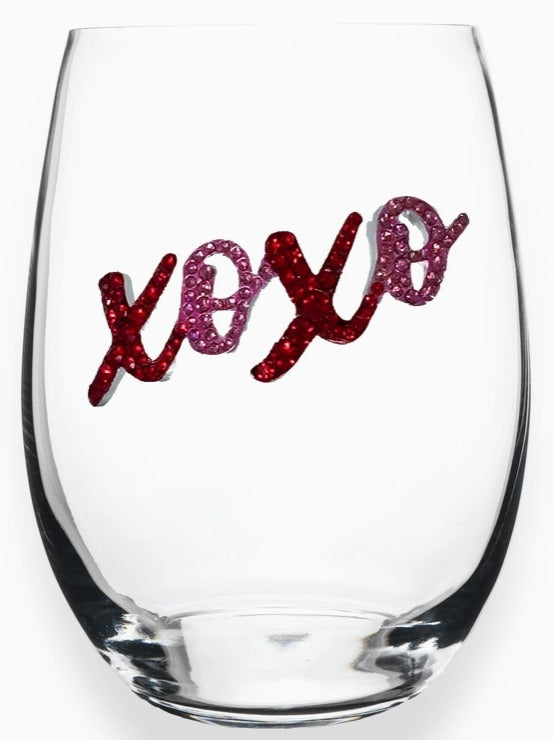 Xoxo Stemless Wine Glass