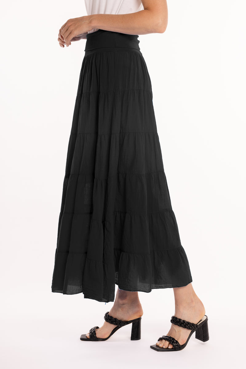 Long Tiered Skirt