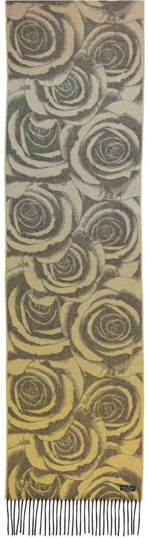 Roses with Ombré Oversized Cashmink® Scarf