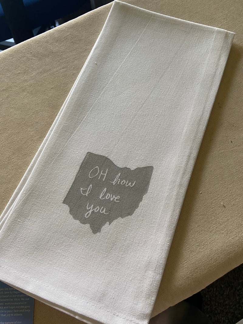 Ohio State of Mind Tea Towel