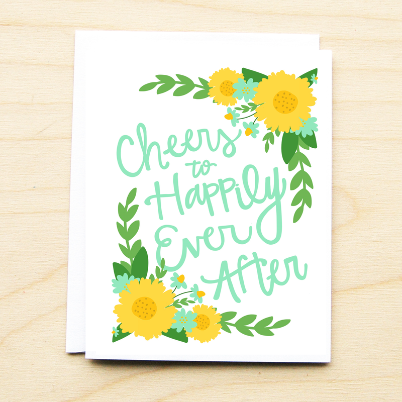 CHEERS TO HAPPILY EVER AFTER CARD