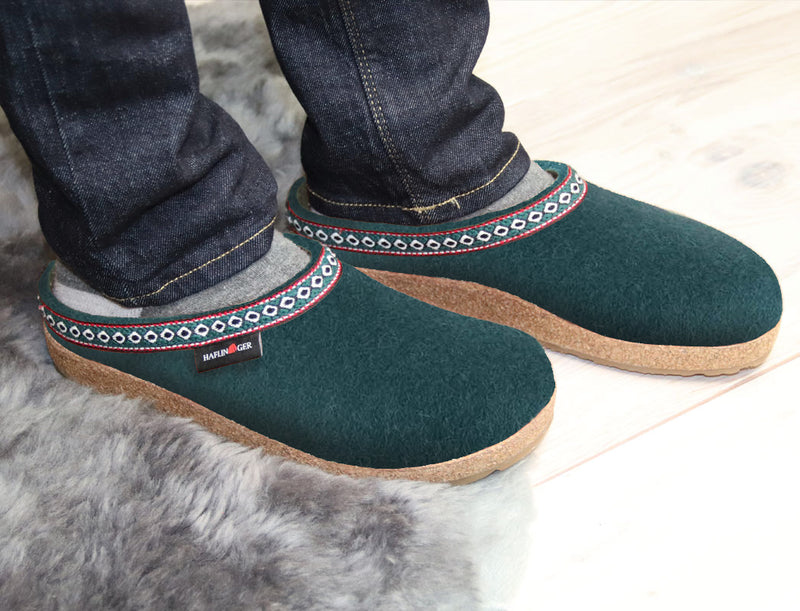 Grizzly Slipper with Jacquard Trim