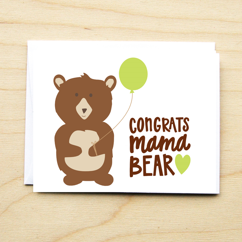 CONGRATS MAMA BEAR CARD
