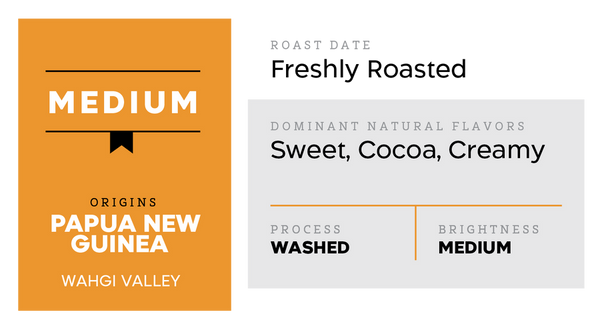 Medium - Papua New Guinea Coffee