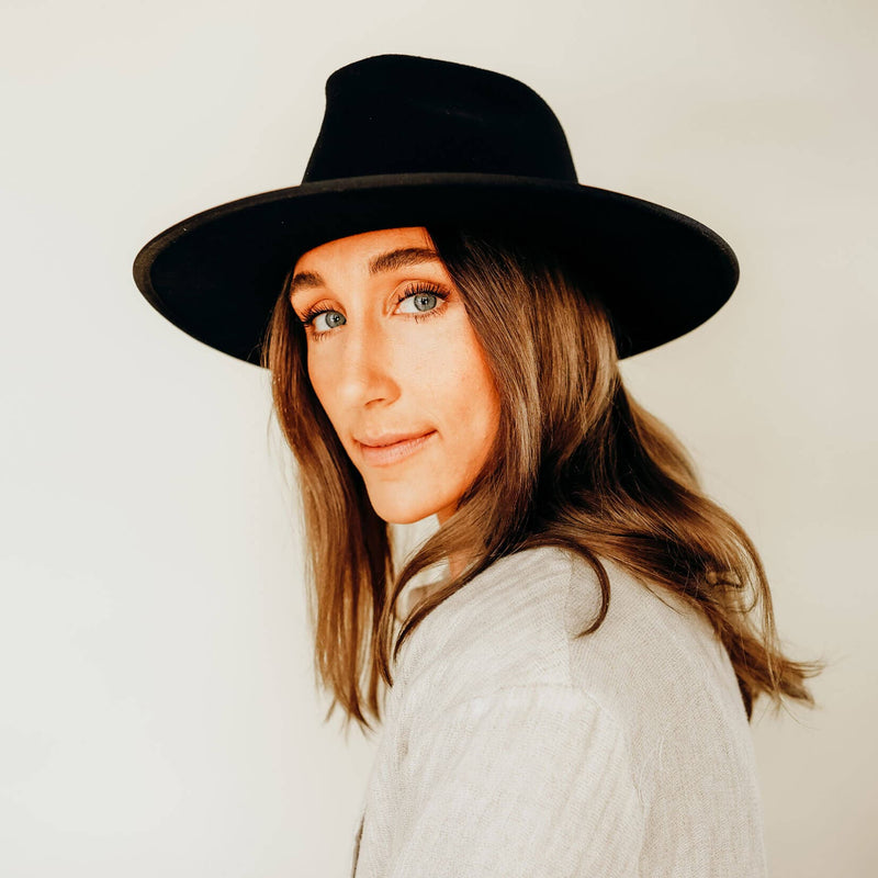 Bondi | Womens Wide Brim Felt Fedora Hat by American Hat Makers
